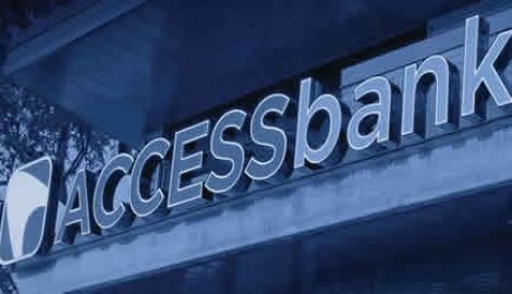 Access bank logo on the front of branch location.