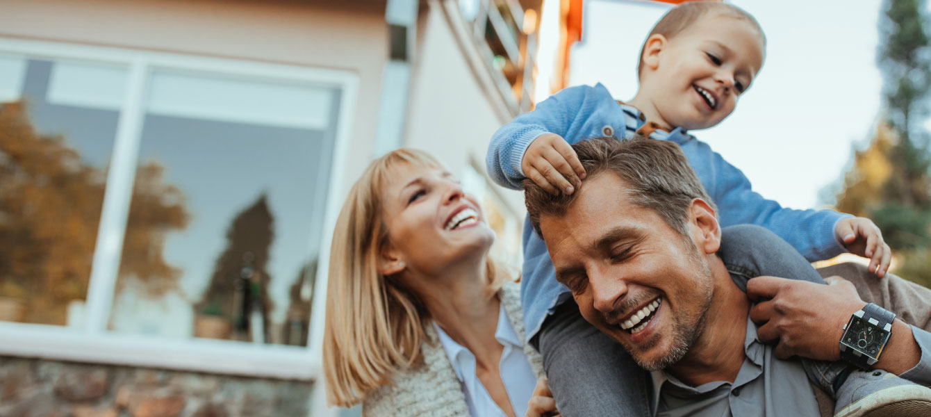 Family of three.