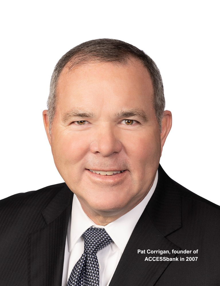 Pat Corrigan, found of ACCESSbank in 2007