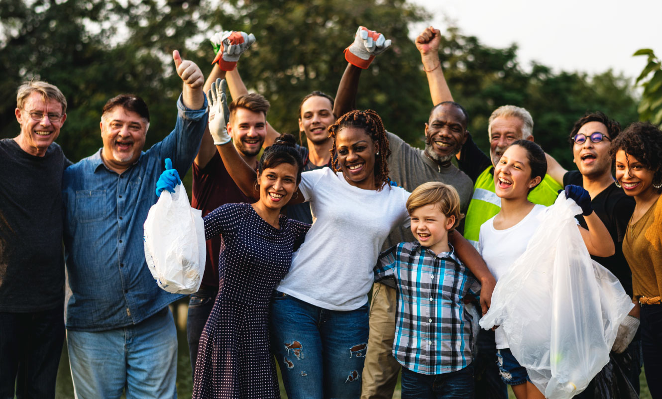 group of people at a community event