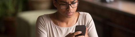 woman using smart phone